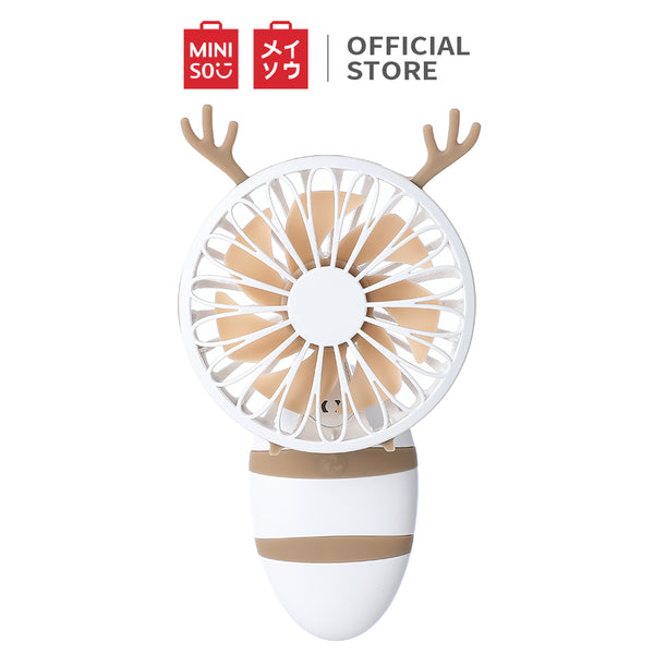 MINISO Kipas Angin Mini Portable Lipat Fan Genggam Pegang Handheld USB Kencang Karakter 800mAh