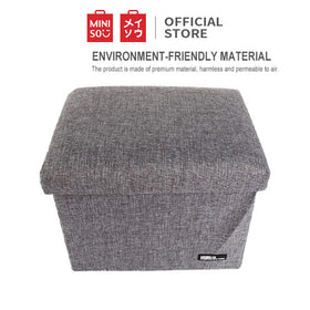 MINISO Keranjang Kotak Kain Lipatan Peralatan Multi fungsi 40x25x25cm
