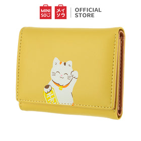 MINISO Dompet Wanita Kecil Lipat 3 Kali Tas Mini Pendek Kulit Tokyo Romantis Tempat Kartu Koin Wallet Organizer Pengatur Uang Anak Perempuan Remaja Cewek Terbaru Import Kekinian Lucu Karakter Kasual Motif Travel Original Keren Besar Leather Multi-card