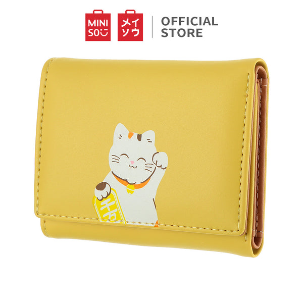 MINISO Dompet Wanita Kecil Lipat 3 Kali Tas Mini Pendek Kulit Tokyo Romantis Tempat Kartu Koin Wallet Organizer Pengatur Uang Anak Perempuan Remaja Cewek Terbaru Import Kekinian Lucu Karakter Kasual Motif Travel Original Keren Besar Leather Multi-card