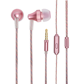 MINISO Earphone / Earbud In Ear / Headphone / Headset dengan Mic Answer Call Hp Lucu In Ear Kabel Gaming Android Suara Jernih Stereo Noise Cancelling Bass Metal Warna