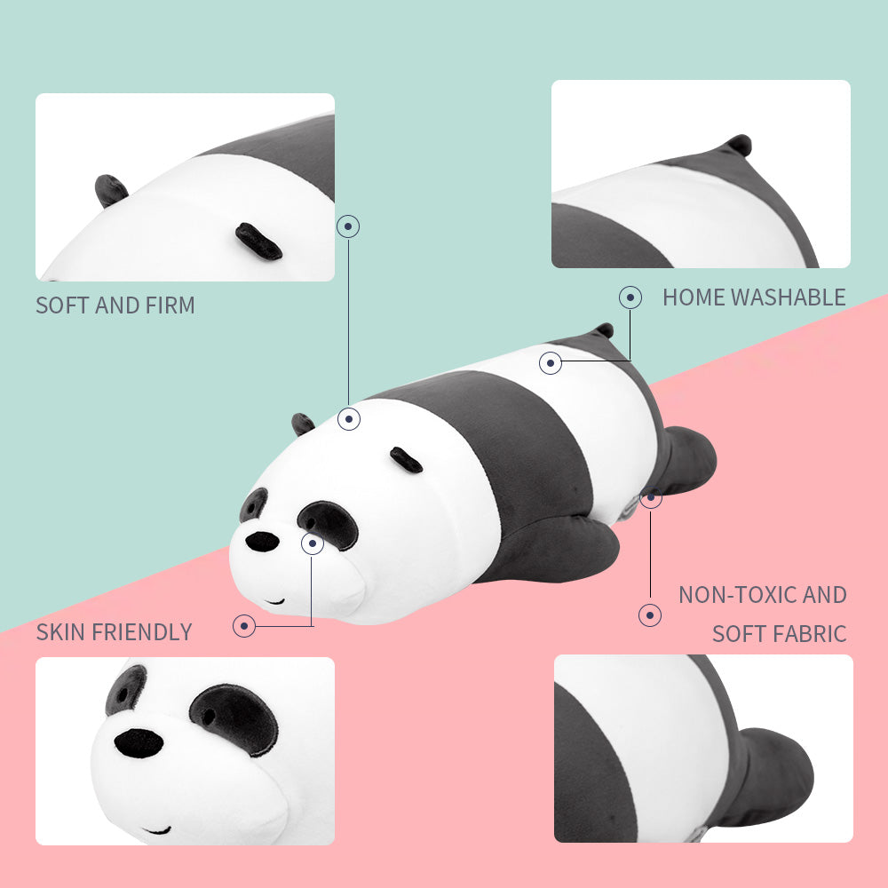 MINISO Boneka We Bare Bears Lying Plush Toy mainan beruang, Lmut Beruang Bantal