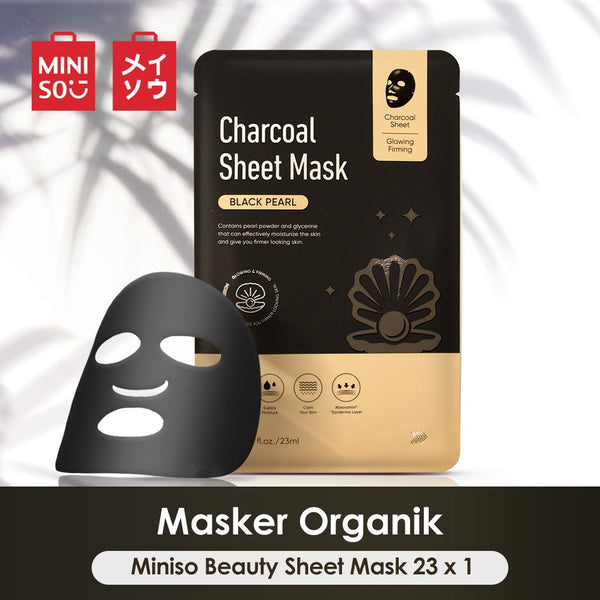 MINISO Masker Wajah Serum Sheet Mask Peel Off Nature Hydrate Face Mask Organik Wanita