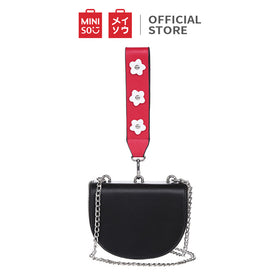 MINISO Tas Selempang Wanita Sling Bag Tas Jinjing Bahu Cewek Mini Kecil Kulit PVC Rantai Wanita Remaja Anak Perempuan Pesta Terbaru 2020 Polos Kekinian Lucu Elegan Vintage