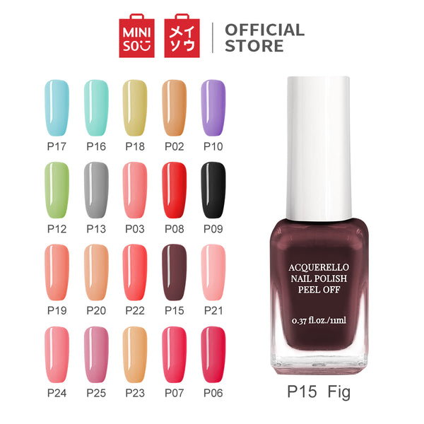 MINISO 11ML Cat Kuku Kutek Glossy Peel Off Dapat merobek cat kuku Kutek Gel Nail polish