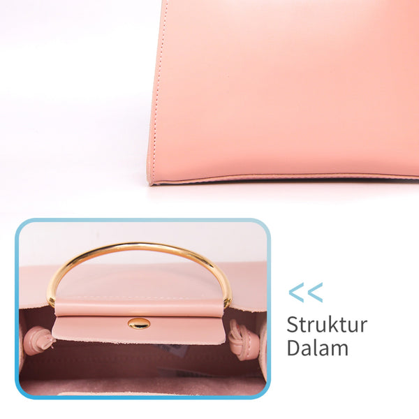 MINISO Tas Selempang Wanita Handbag Tas Jinjing Sling Bag Crossbody Bag Kulit PVC Wanita Remaja Anak Perempuan Pesta Terbaru 2020 Polos Kekinian Elegan
