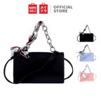 MINISO Tas Selempang Wanita Handbag Rantai Sling Bag Syal Sutra