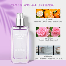 MINISO Parfum Wanita Pria Tahan Lama Spray Terlaris dan Terbaik Menari di Pantai laut EDT Bay Tamariu Perfume Female Woman Male