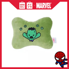 MINISO MARVEL Bone Pillow bantal mobil lucu Spider man/ Iron Man/ Hulk/ Captain America/ Thor，Bantal Mobil / Bantal Dukungan Leher