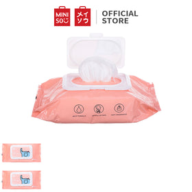 Miniso Official Soft smooth Baby Wipes 84S for hands and baby skin