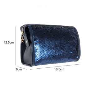 MINISO Tas Kosmetik Tempat Makeup Cosmetic Bag Square Glitter Travel