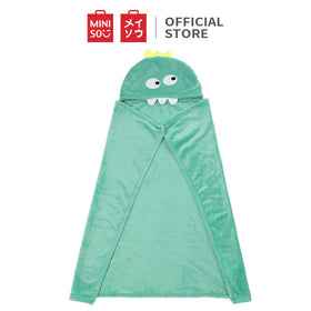 Miniso Selimut Lucu dengan Hoodie Selimut rekreasi kantor Tetap hangat Tidur sebentar selendang