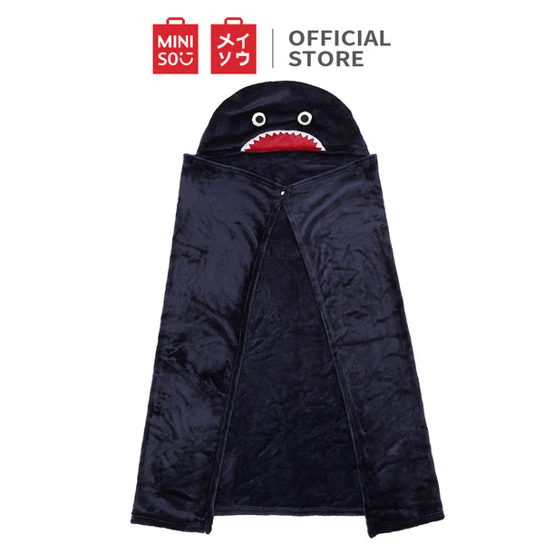 Miniso Selimut Lucu dengan Hoodie Selimut rekreasi kantor Tetap hangat Tidur sebentar selendang