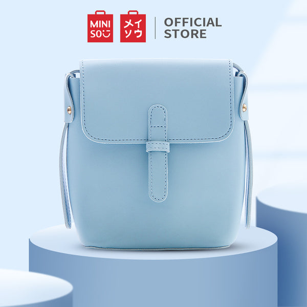 MINISO Tas Selempang Wanita Tas Bahu Bucket Bag Sling Bag Polos Pesta