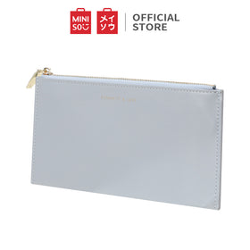 MINISO Wanita Handbag Dompet Panjang Lipat Zipper Simple Polos Fashion Elegant