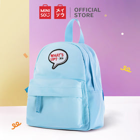 MINISO Tas Ransel Backpack Tas Pungung Travel Sekolah Simple Polos