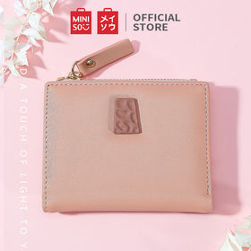 MINISO Dompet Wanita Kecil Lipat Tas Mini Pendek Tempat