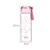 MINISO Botol Minum Air Kaca Borosilikat Tinggi Tempat Minum Glitter 350ml