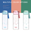 MINISO Botol Minum Air Kaca Borosilikat Tinggi Tempat Minum Glitter 350ml