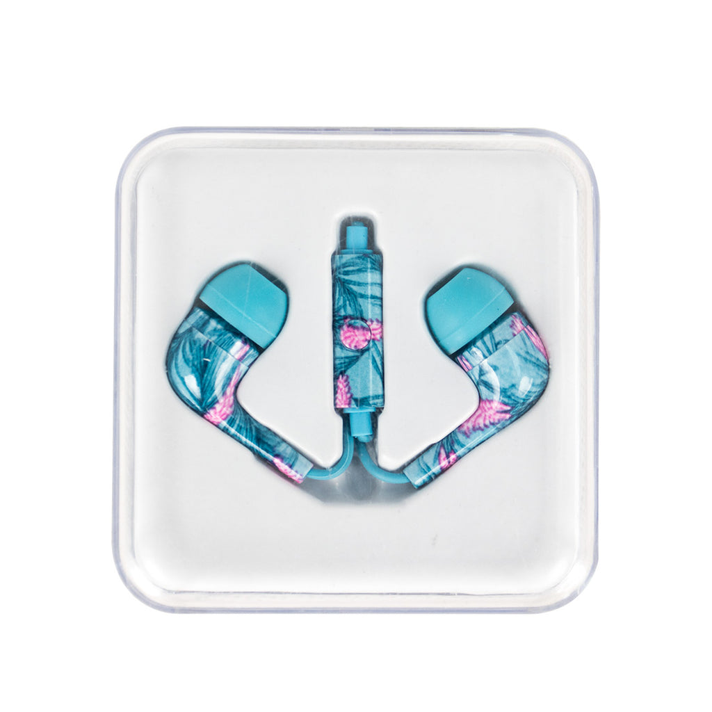 MINISO Headset Earphone Headphone Kabel Mic Microphone Earbuds In Ear Colorful Warna-warni Seri Hutan Hujan Noise Cancelling Awet Universal Stereo Jawab Akhiri Panggilan Musik Hp Laptop PC Original Bass Gaming Wanita Pria Simple Masuk Telinga