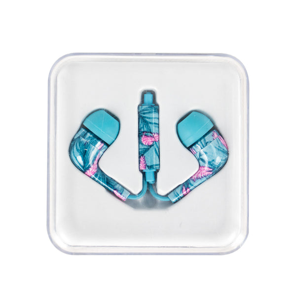 MINISO Headset Earphone Headphone Kabel Mic Microphone Earbuds In Ear Colorful Warna-warni Seri Hutan Hujan Noise Cancelling Awet Universal Stereo Jawab Akhiri Panggilan Musik Hp Laptop PC Original Bass Gaming Wanita Pria Simple Masuk Telinga