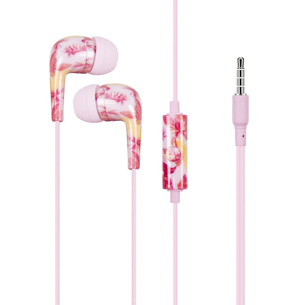 MINISO Headset Earphone Headphone Kabel Mic Microphone Earbuds In Ear Colorful Warna-warni Seri Hutan Hujan Noise Cancelling Awet Universal Stereo Jawab Akhiri Panggilan Musik Hp Laptop PC Original Bass Gaming Wanita Pria Simple Masuk Telinga