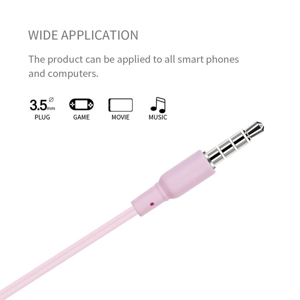 MINISO Headset Earphone Headphone Kabel Mic Microphone Earbuds In Ear Colorful Warna-warni Seri Hutan Hujan Noise Cancelling Awet Universal Stereo Jawab Akhiri Panggilan Musik Hp Laptop PC Original Bass Gaming Wanita Pria Simple Masuk Telinga