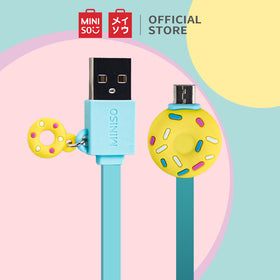MINISO Kabel Data Charger Android Micro Data Cable ,Es Krim/Donut/Lollipop