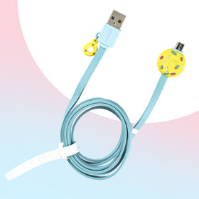 MINISO Kabel Data Charger Android Micro Data Cable ,Es Krim/Donut/Lollipop
