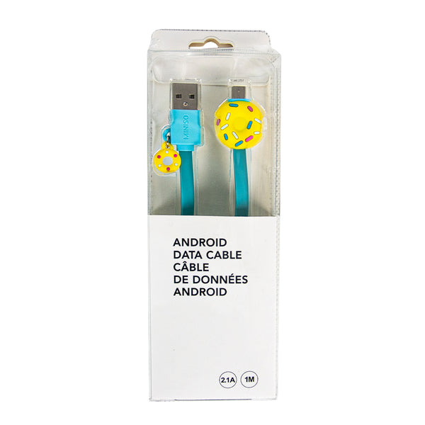 MINISO Kabel Data Charger Android Micro Data Cable ,Es Krim/Donut/Lollipop