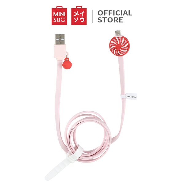 MINISO Kabel Data Charger Android Micro Data Cable ,Es Krim/Donut/Lollipop