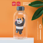 MINISO We Bare Bears Botol Minum Air Kaca Borosilikat Tinggi 600ml