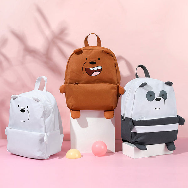 MINISO We Bare Bears Tas Ransel Backpack Tas Punggung Simple Serbaguna