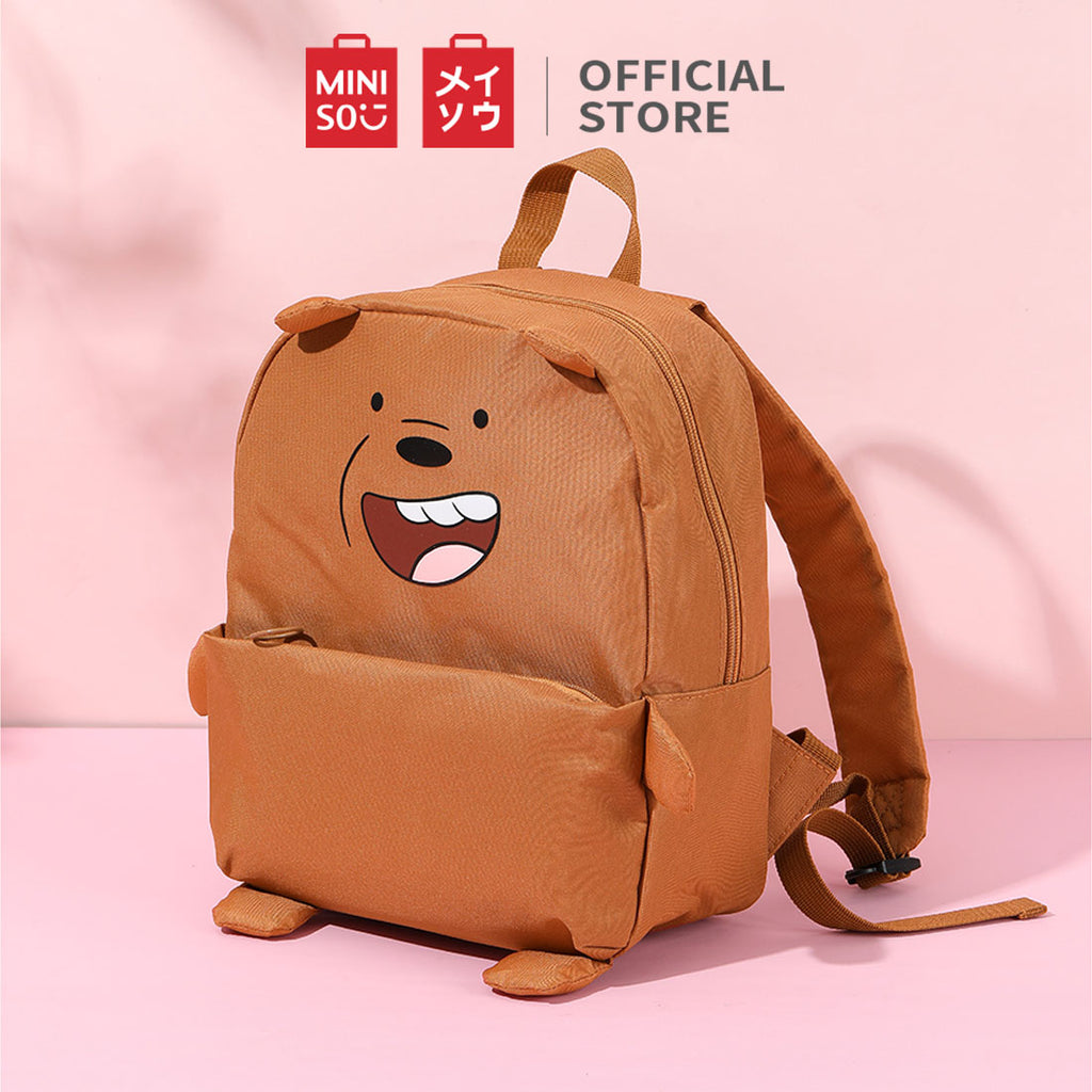 MINISO We Bare Bears Tas Ransel Backpack Tas Punggung Simple Serbaguna