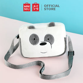 MINISO Tas Selempang We Bare Bears Wanita Sling Bag Crossbody Bag Plush Lembut