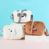 MINISO Tas Selempang We Bare Bears Wanita Sling Bag Crossbody Bag Plush Lembut