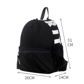 MINISO Tas Ransel Backpack Tas Pungung Travel Simple Huruf Sekolah