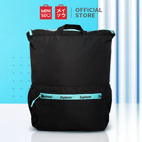 MINISO Tas Ransel Lipat Wanita Pria Backpack Tas Pungung Travel Gunung