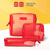 MINISO 3-Piece Storage Bag Tas Kosmetik Set Tas Perlengkapan Mandi Tahan Lama