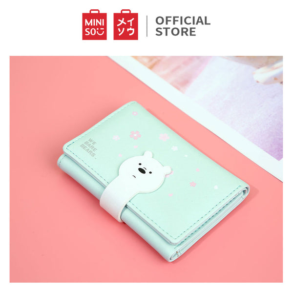 MINISO Dompet Wanita Kecil Lipat 3 Kali Tas