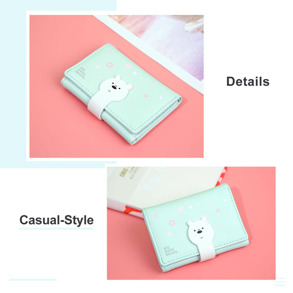 MINISO Dompet Wanita Kecil Lipat 3 Kali Tas