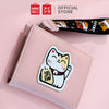 MINISO Dompet Lipat Pendek Two-Fold Kecil Wanita  Ritsleting Kucing