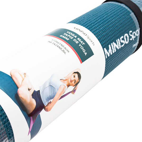 MINISO Matras Yoga Mat Yoga Anti Slip Karet Berkualitas Lembut 6mm