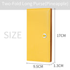 MINISO Dompet Lipat Pendek Kecil Two-Fold Wanita Cewek Motif Buah