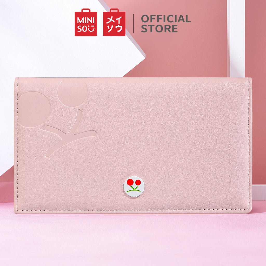 MINISO Dompet Lipat Pendek Kecil Two-Fold Wanita Cewek Motif Buah