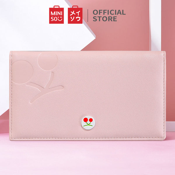 MINISO Dompet Lipat Pendek Kecil Two-Fold Wanita Cewek Motif Buah