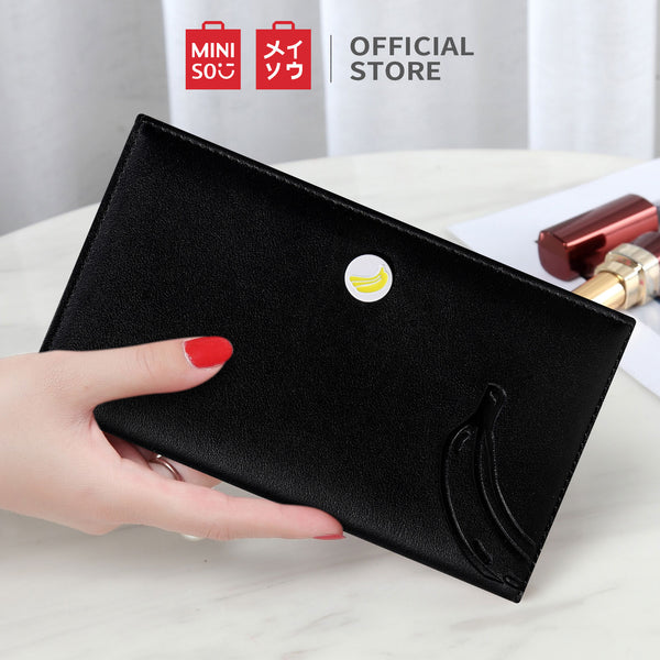 MINISO Dompet Lipat Pendek Kecil Two-Fold Wanita Cewek Motif Buah
