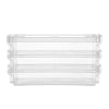 MINISO Kotak Penyimpanan 3 Two-layer Lapis Storage Box Serbaguna Multifungsi Transparan Plastik Premium Dengan Lock Kunci