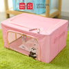 MINISO We Bare Bears Rak Box Kain Serbaguna Storage Kain Ritsleting 22L