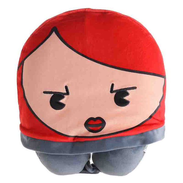 MINISO X MARVEL Bantal Leher Berbentuk U dengan Bantal Perjalanan Topi